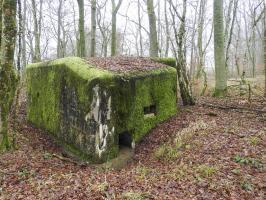 Ligne Maginot - ROHRWALD NORD - (Blockhaus pour arme infanterie) - L'entrée et le créneau FM de défense rapproché.