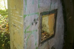 Ligne Maginot - BOIS DE LA COTE (169° RIF) - (PC de Sous-Secteur) - Inscription (post guerre) dans l'une des alvéoles