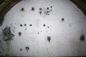 Ligne Maginot - BOIS DE LA COTE (169° RIF) - (PC de Sous-Secteur) - Inscription dans l'une des alvéoles : 10 - 11 - 12