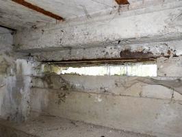 Ligne Maginot - 101 - PAQUIS DES CAILLES - (Blockhaus lourd type STG / STG-FCR - Double) - Le créneau observatoire vu de l'intérieur