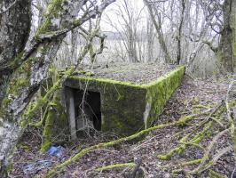 Ligne Maginot - STEINER DEL 4 - (Blockhaus pour canon) - Une vue arrière du blockhaus