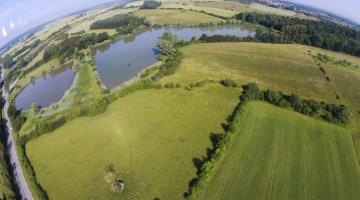 Ligne Maginot - RATZENHAUSEN - (Inondation défensive) - Vue aerienne des étangs du Ratzenhausen