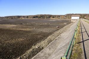 Ligne Maginot - RESERVOIR DE DIEFENBACH - (Inondation défensive) - Vue inhabituelle du réservoir vidé