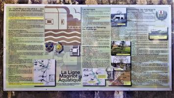 Ligne Maginot - DIGUE DE REMERING 1 - R114 - (Blockhaus pour arme infanterie) - Panneau 'La ligne Maginot aquatique'