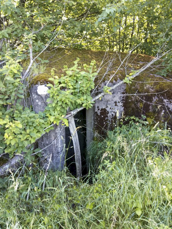 Ligne Maginot - GUEBENHOUSE 2 - (Blockhaus pour canon) - L'entrée