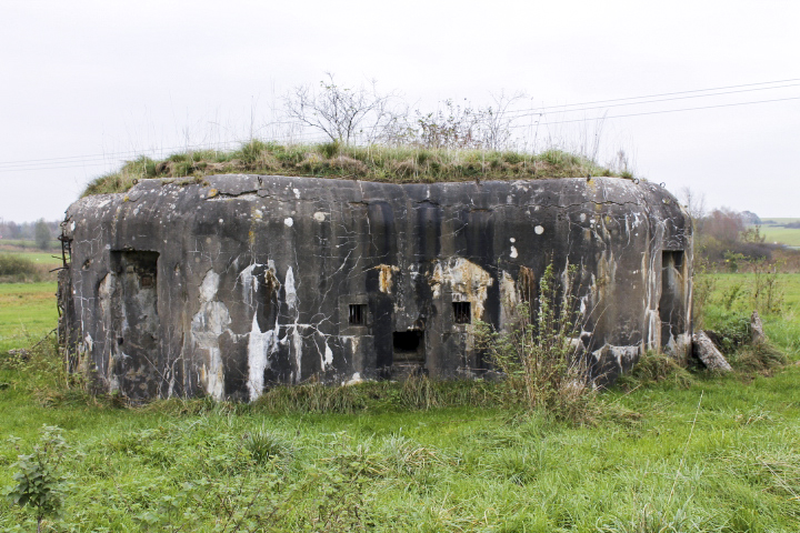 Ligne Maginot - CONFLUENT 3 - (Blockhaus pour arme infanterie) - Façade arrière
Les deux entrées, les aérations et le créneau de défense rapprochée. - Christian LENHARD