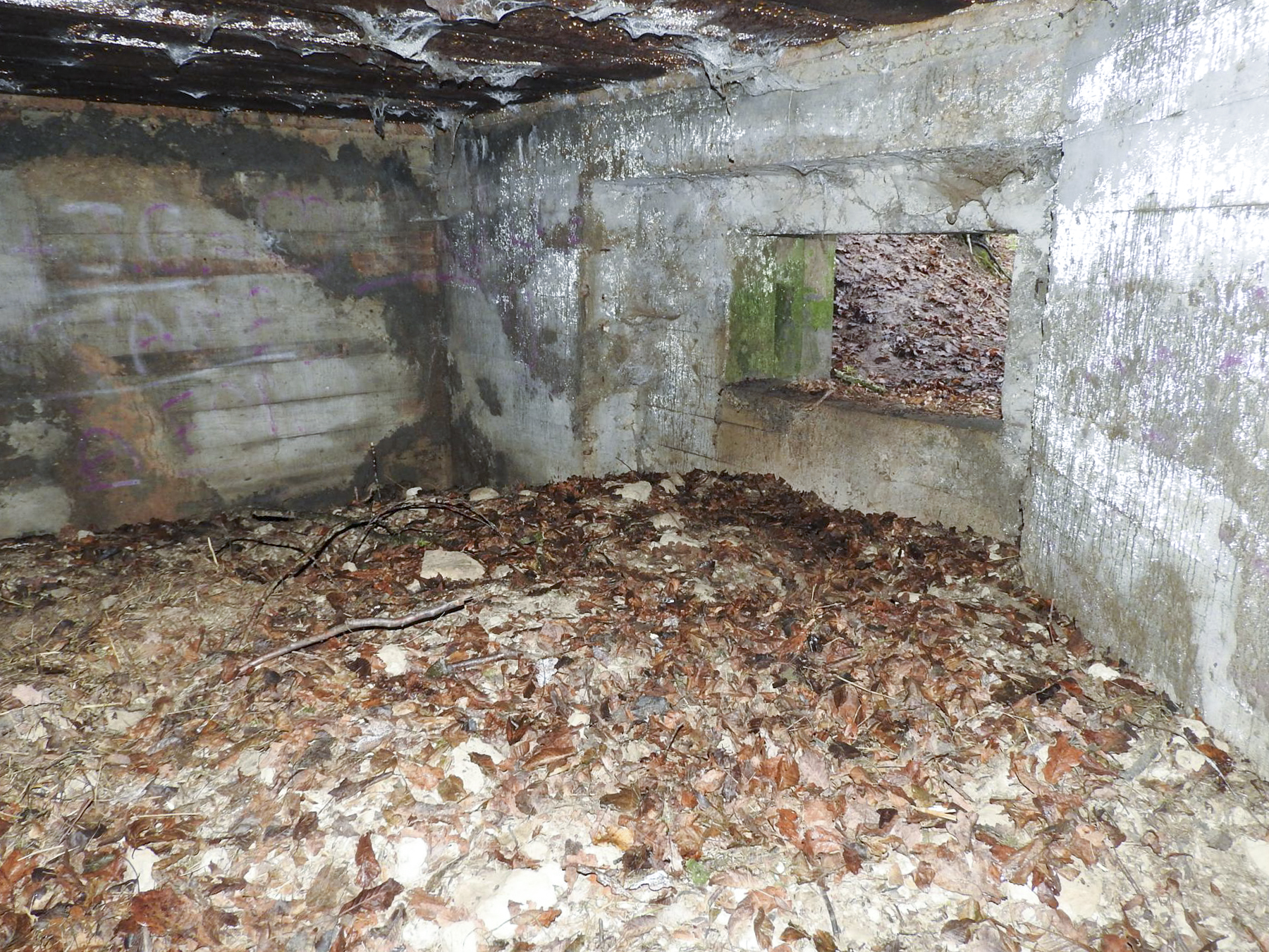 Ligne Maginot - MITTELSMUEHLE - (Blockhaus pour canon) - La chambre de tir du canon anti-char.
