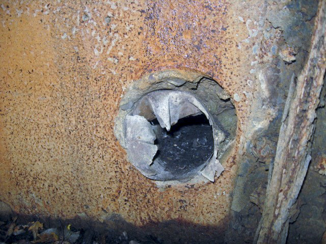 Ligne Maginot - HELLENWALD 2 - (Blockhaus pour arme infanterie) - L'évacuation des douilles