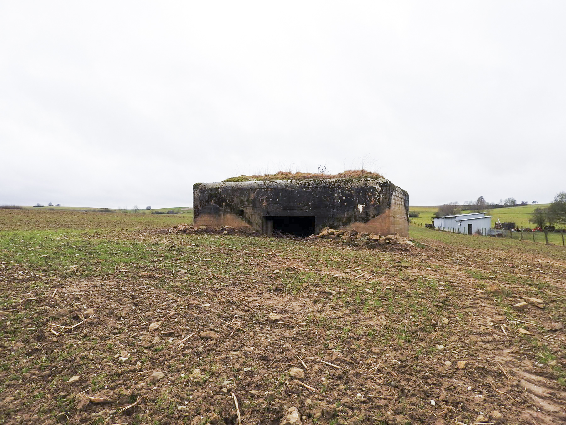 Ligne Maginot - MITTELSMUEHLE OUEST - (Blockhaus pour canon) - L'entrée matériel.