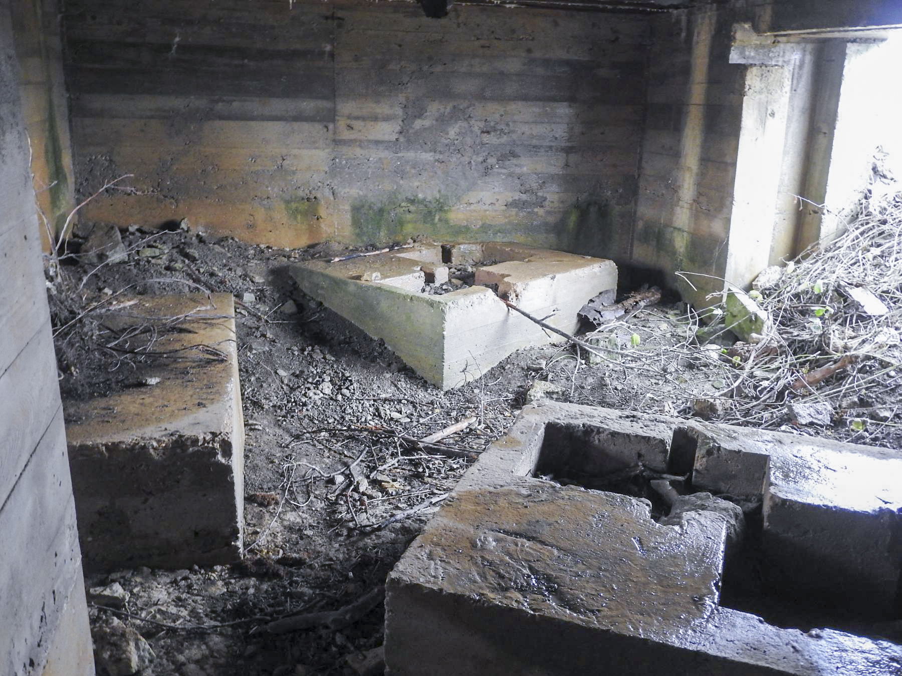 Ligne Maginot - MITTELSMUEHLE OUEST - (Blockhaus pour canon) - La chambre de tir pour le canon anti-char.