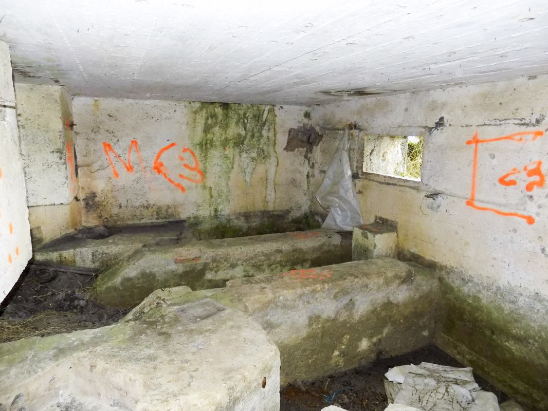 Ligne Maginot - C - OUEST DE FRENOIS - (Blockhaus pour canon) - Face gauche, créneau AC - R Tucker