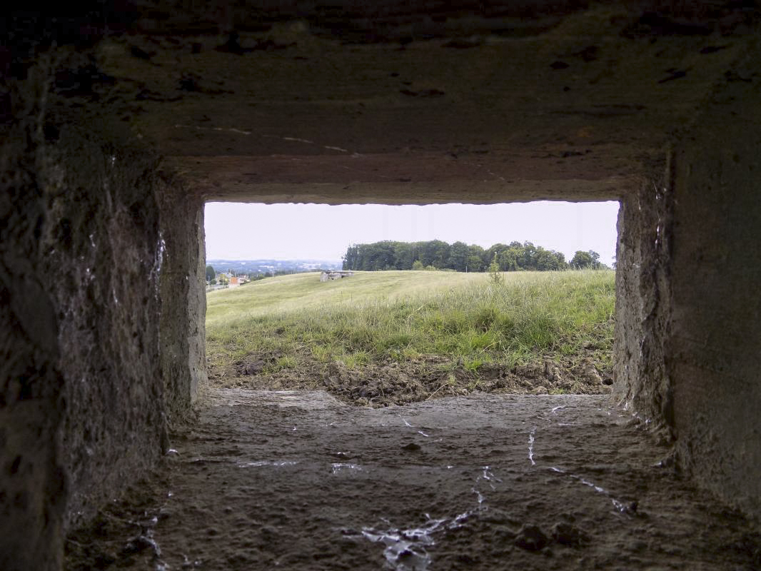 Ligne Maginot - C - OUEST DE FRENOIS - (Blockhaus pour canon) - Vue du créneau FM/observation vers le nord-est - R Tucker