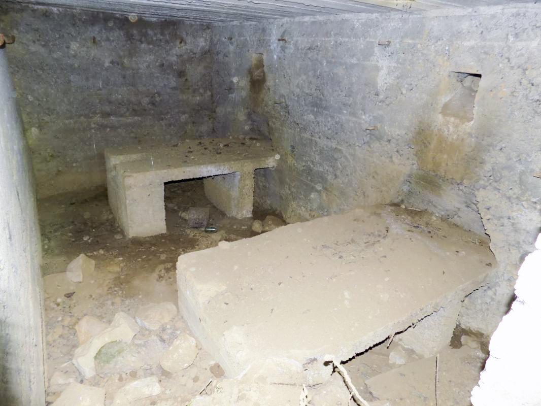 Ligne Maginot - 17 - CHEMIN DES BOSSEUSES - (Blockhaus pour arme infanterie) - Deux tablettes pour Hotchkiss, direction de tir vers l'est - R Tucker