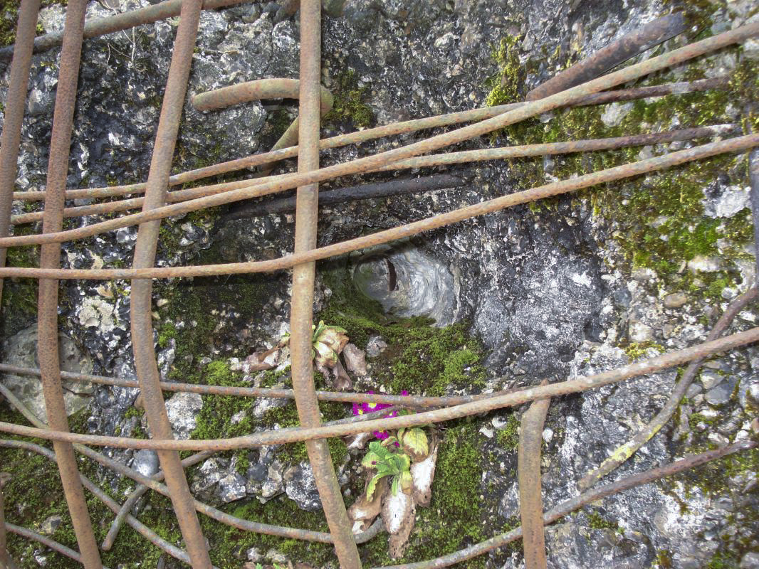 Ligne Maginot - 220 - WADELINCOURT NORD-EST - (Blockhaus pour canon) - Impacts de projectiles allemands de 88 mm - R Tucker