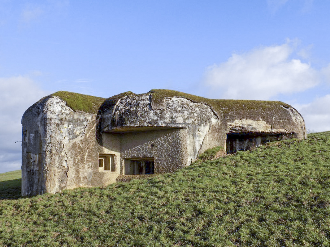 Ligne Maginot - BELLEVUE - (Casemate d'artillerie) - Face frontale