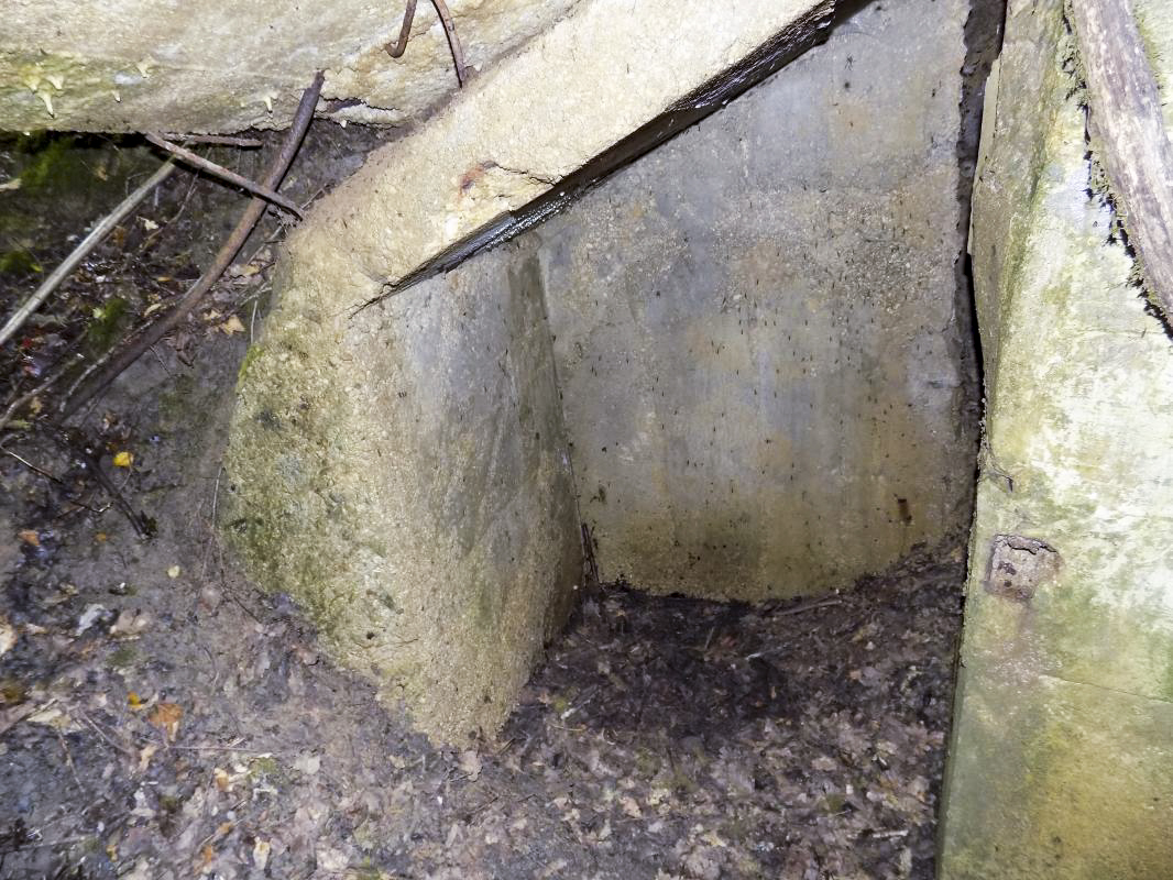 Ligne Maginot - 32A - SAINT OEUVRE - (Blockhaus pour canon) - Niche l’arrière gauche