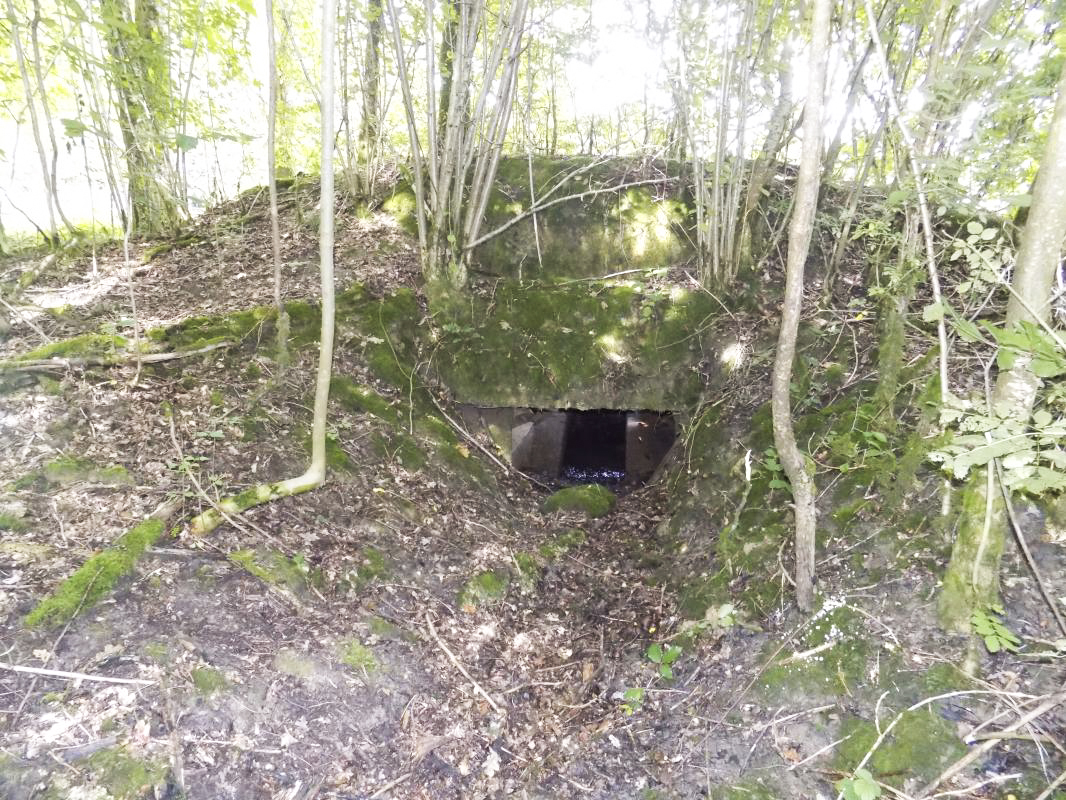 Ligne Maginot - 32A - SAINT OEUVRE - (Blockhaus pour canon) - L'arrière, l'entrée AC
