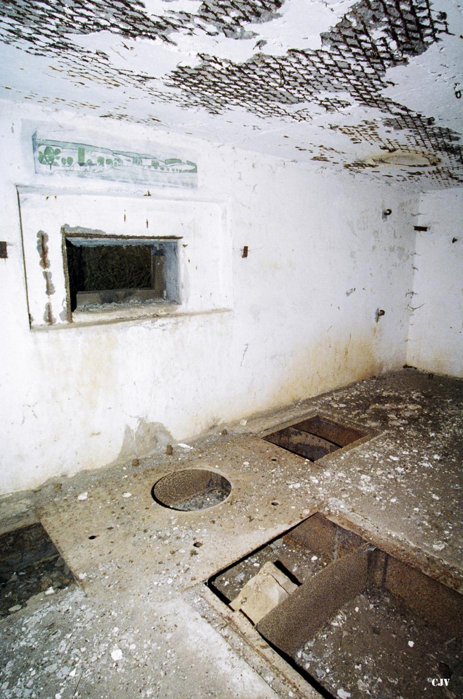 Ligne Maginot - BB5 - (Blockhaus pour canon) - Le créneau pour canon de 47mm