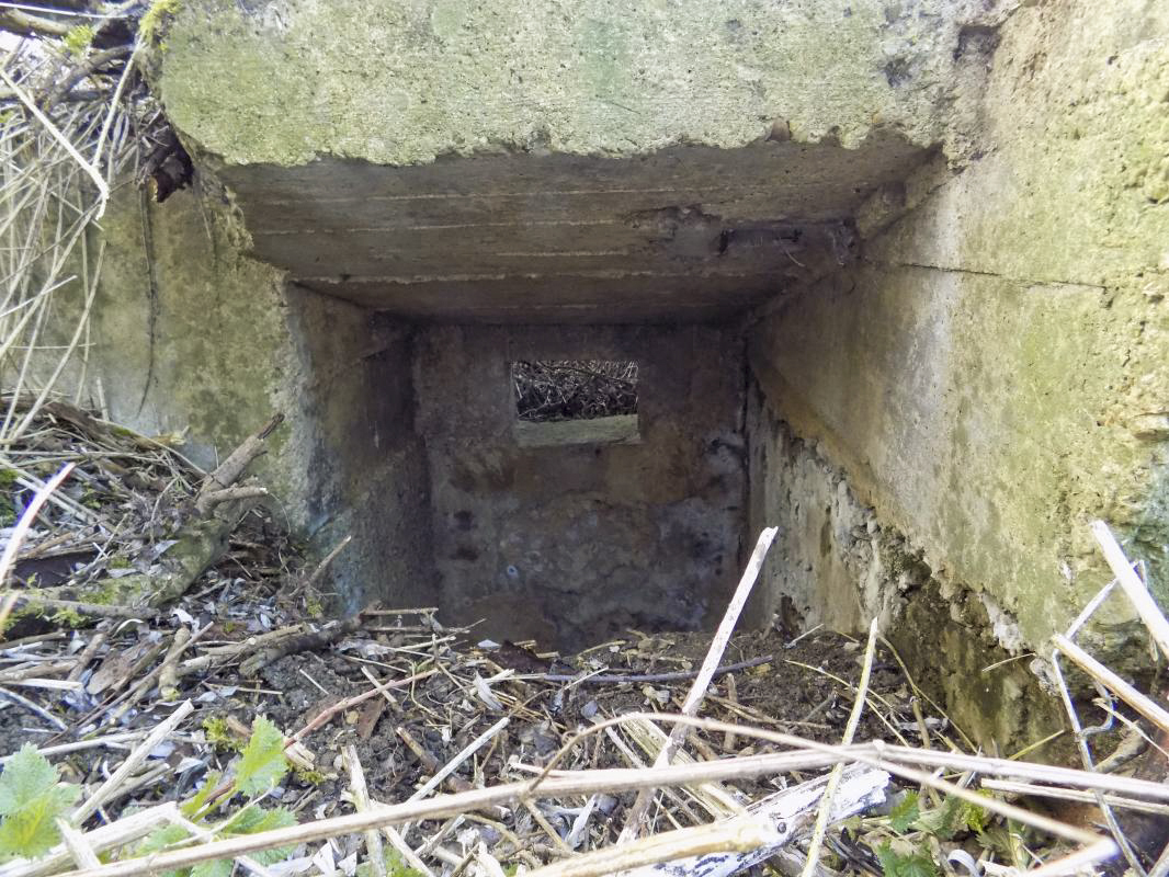 Ligne Maginot - 14 - PRE AUX PIERRES NORD - (Blockhaus pour arme infanterie) - Puits vertical avec créneau vers le pont