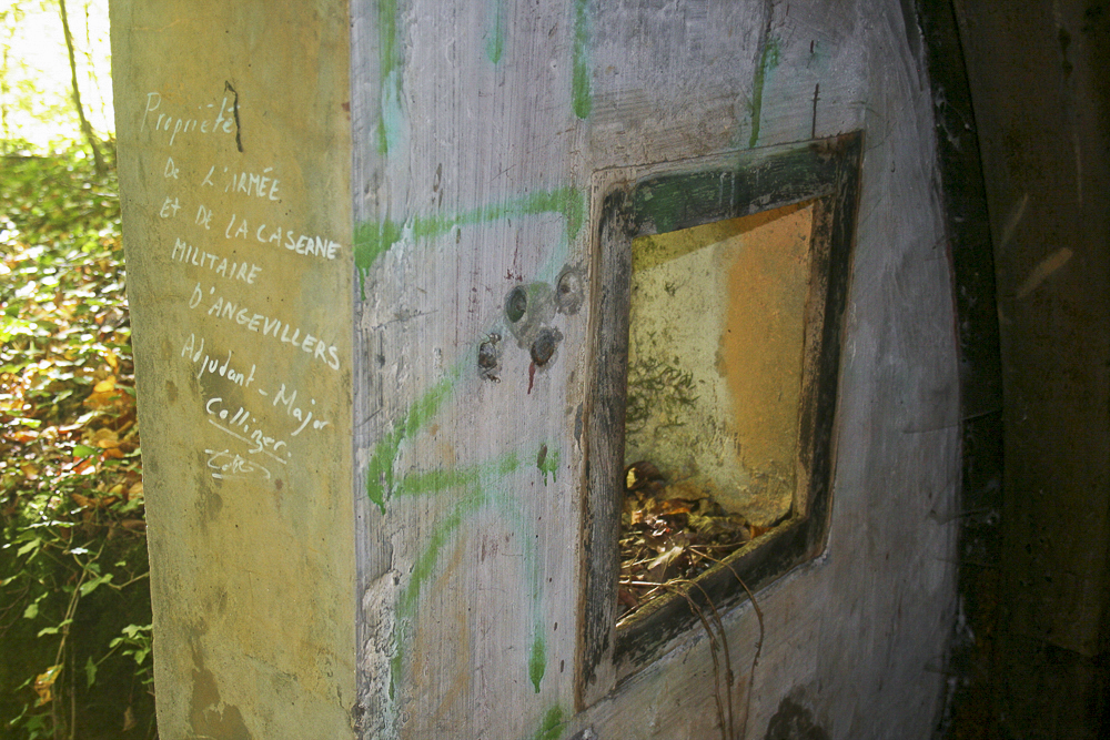 Ligne Maginot - BOIS DE LA COTE (169° RIF) - (PC de Sous-Secteur) - Inscription (post guerre) dans l'une des alvéoles