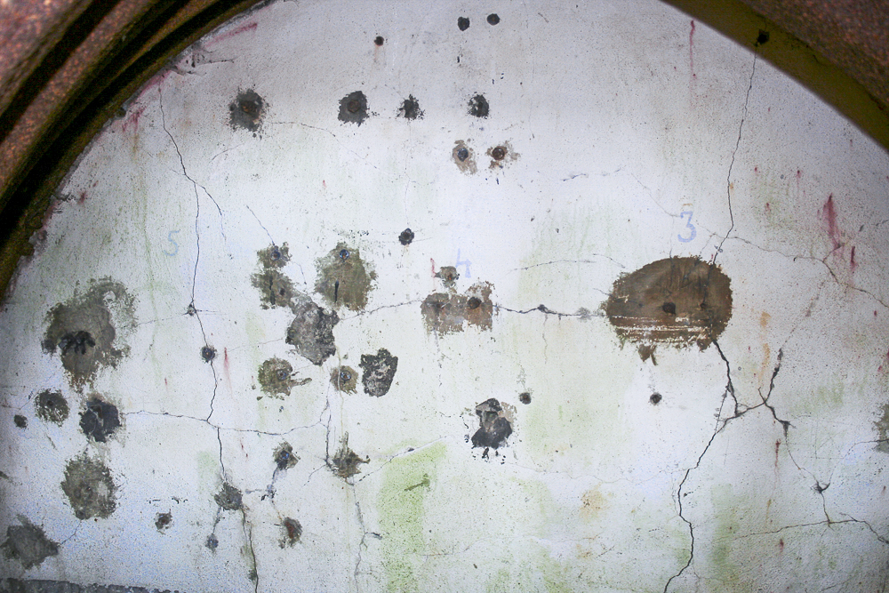 Ligne Maginot - BOIS DE LA COTE (169° RIF) - (PC de Sous-Secteur) - Inscription dans l'une des alvéoles : 3 - 4 - 5