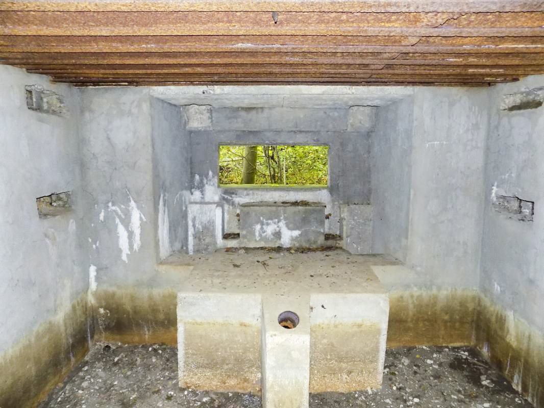 Ligne Maginot - 201 - LA NIVRAGNE OUEST - (Blockhaus pour canon) - Face frontale, créneau AC