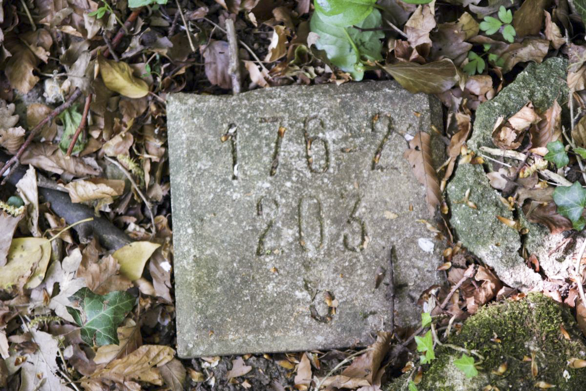 Ligne Maginot - CB337 - GRAND LOT NORD - (Blockhaus pour arme infanterie) - Borne ou plaque à proximité immédiate du blockhaus. 203 comme 203e Cie de Sapeurs Mineurs du SFT ? - Michel Teiten