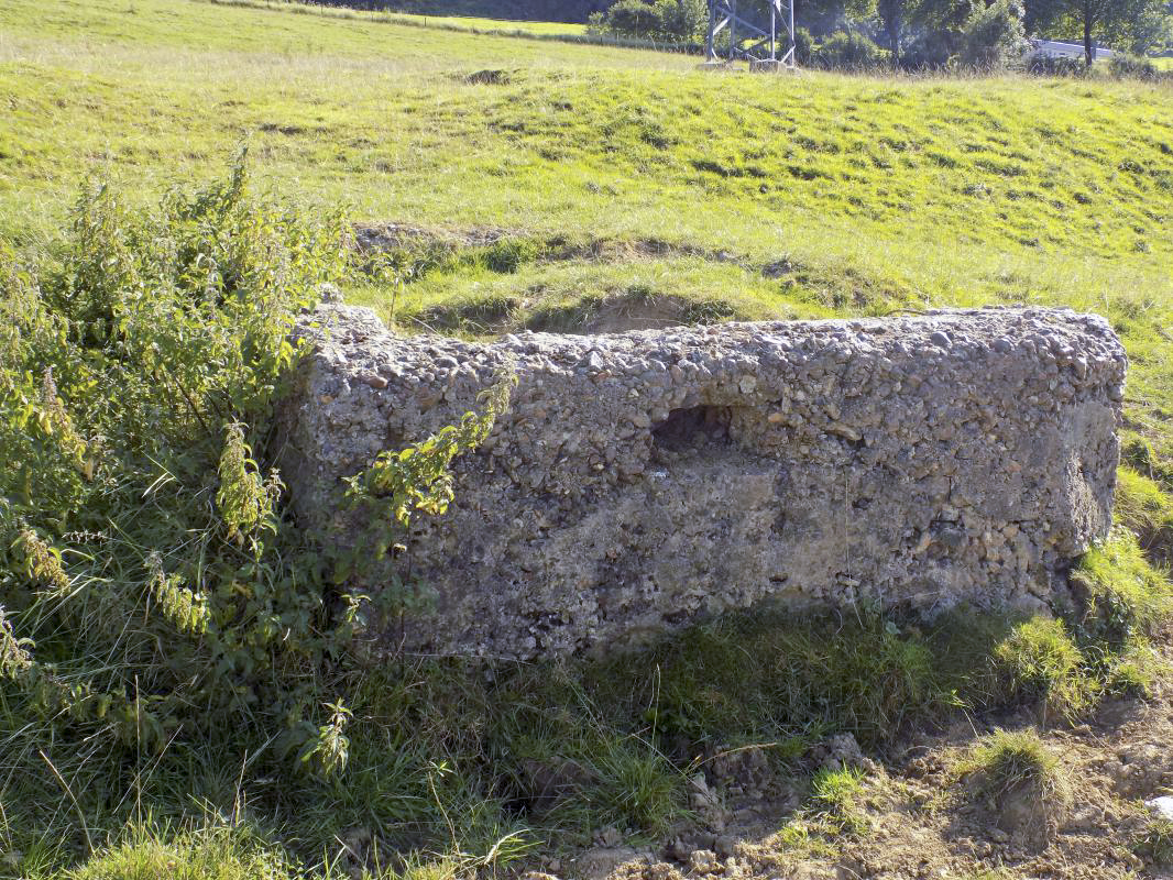 Ligne Maginot - Blockhaus Bb91-C FOSSE COLIN NOIZET - Face frontale