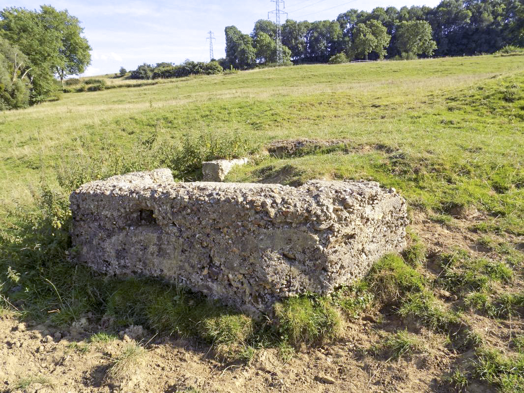 Ligne Maginot - Blockhaus Bb91-C FOSSE COLIN NOIZET - Faces frontale et gauche