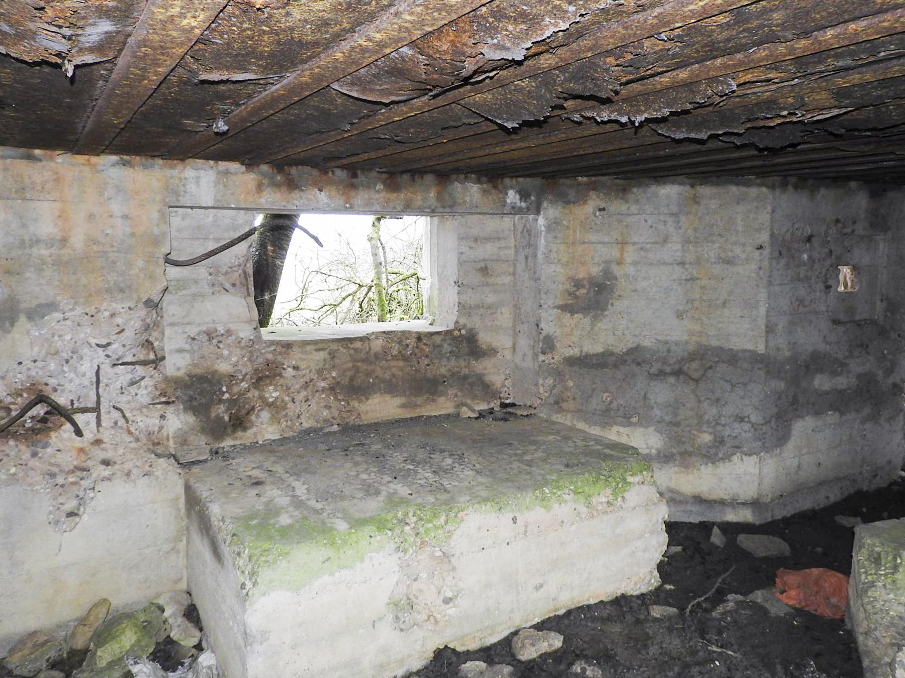 Ligne Maginot - LANTZWILLER - (Blockhaus pour canon) - La chambre de tir du canon anti-char. - STENGER Mathieu