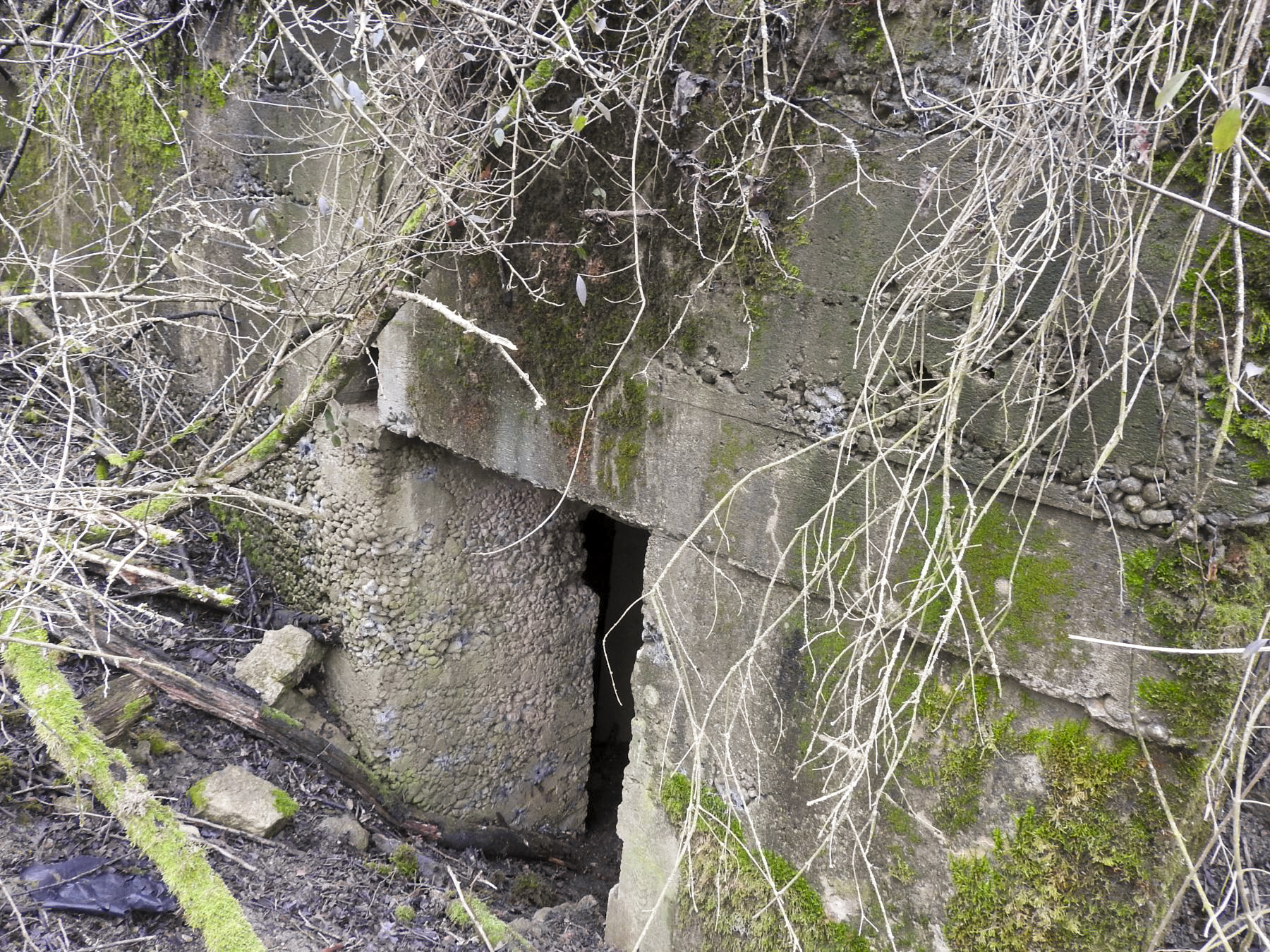 Ligne Maginot - KIBREN - (Abri) - L'entrée de droite de l'abri.