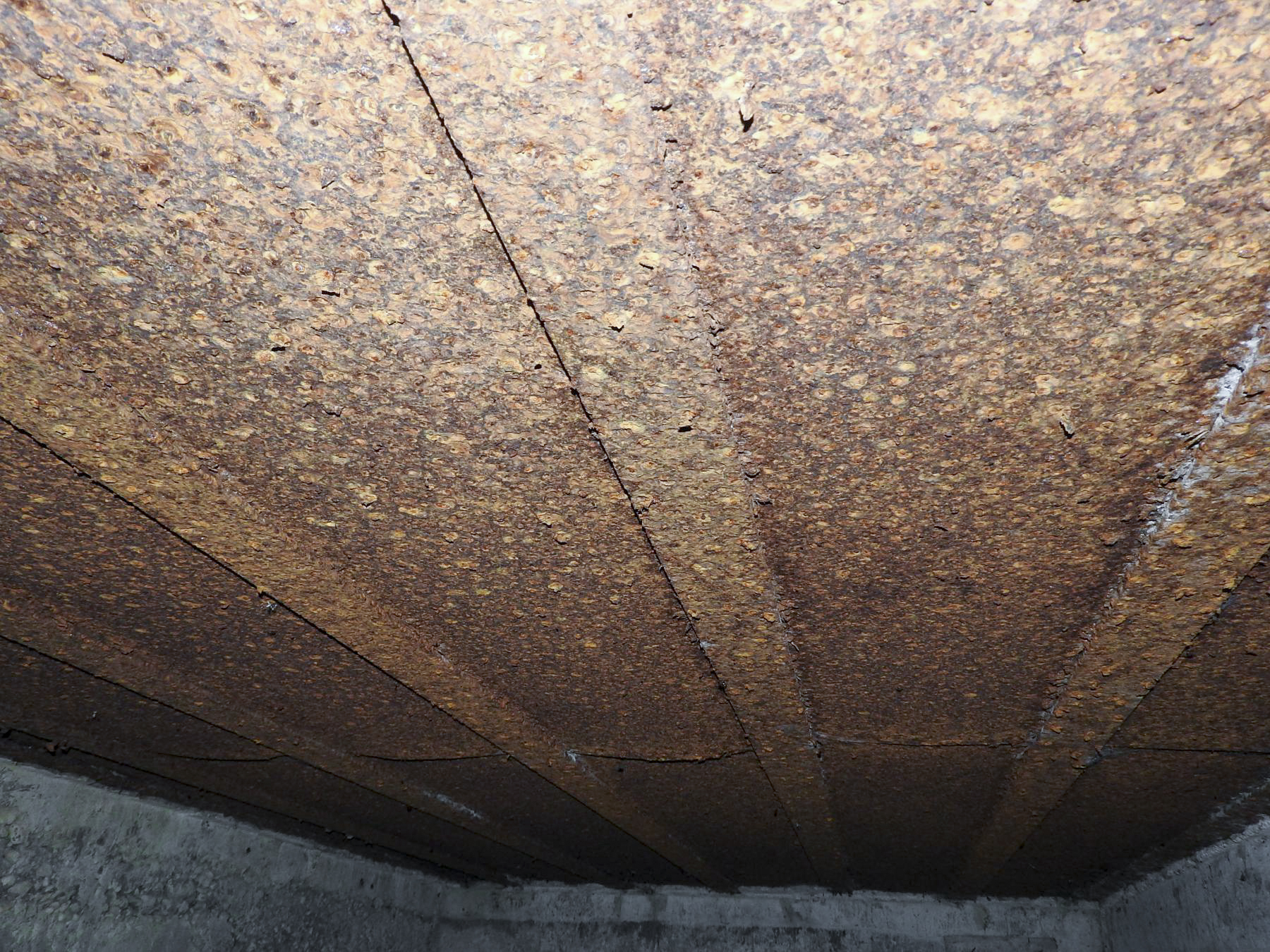 Ligne Maginot - KIBREN - (Abri) - La couverture blindée des pièces de l'abri.