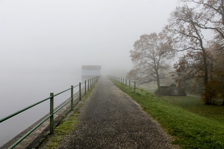Ligne Maginot - RESERVOIR DE DIEFENBACH - (Inondation défensive) - L’étang dans la brume
