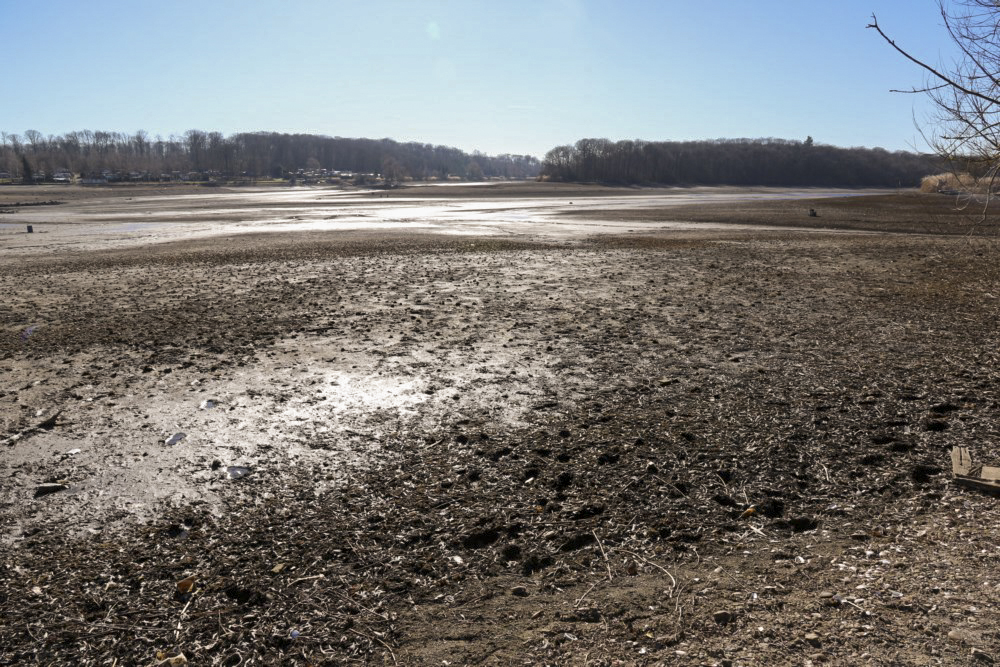 Ligne Maginot - RESERVOIR DE DIEFENBACH - (Inondation défensive) - Vue inhabituelle du réservoir vidé