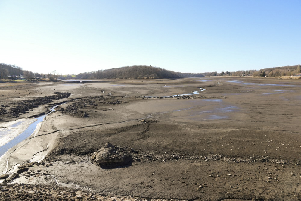 Ligne Maginot - RESERVOIR DE DIEFENBACH - (Inondation défensive) - Vue inhabituelle du réservoir vidé