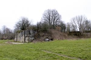 Ligne Maginot - HERBITZHEIM BARRAGE - (Inondation défensive) - Vue générale du barrage du  coté de la voie ferrée