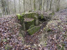 Ligne Maginot - GUNGLINGERBERG 4 - (Cuve pour arme d'infanterie) - Le poste de tir pour FM.