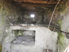 Ligne Maginot - SCHLANGENSTUCK 1 - (Blockhaus pour arme infanterie) - La table de tir et la niche à munitions.