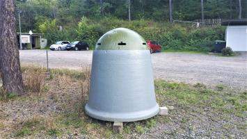 Ligne Maginot - 30B/1 - PONT-RAIL DE NEUF-BRISACH (FAHRGRUN) - (Abri) - Cloche allemande retrouvée à l'emplacement de l'abri en 2019 dorénavant exposée au fort de Mutzig