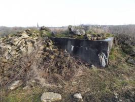 Ligne Maginot - DORRWIESE 2 - (Blockhaus de type indéterminé) - La façade arrière.