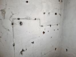 Ligne Maginot - 45T - (Chambre de coupure) - Emplacement probable du boîtier de protection pour lignes de campagne (ou emplacement d'un autre boîtier)