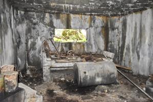 Ligne Maginot - LES OCTROIS OUEST - (Blockhaus pour canon) - La chambre de tir pour canon