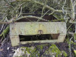 Ligne Maginot - BB16 - COTE 342 - (Observatoire d'artillerie) - Le large créneaux frontal.