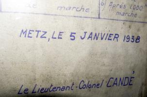Ligne Maginot - BICHEL SUD - X19 - (Abri) - Détails panneau d'entretien des moteurs