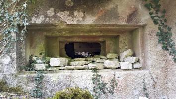 Ligne Maginot - GRAND BOIS 3 - (Blockhaus pour canon) - Le créneau pour le canon de 47 mm vu de l'extérieur