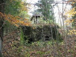 Ligne Maginot - GROSSWALD 7 - (Blockhaus pour canon) - Façade arrière