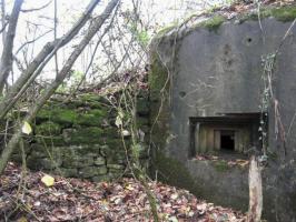 Ligne Maginot - LEYER 3 - (Blockhaus pour canon) - Créneau fusil mitrailleur