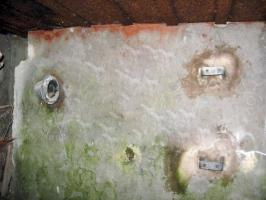 Ligne Maginot - LEYER 3 - (Blockhaus pour canon) - Les supports du ventilateur