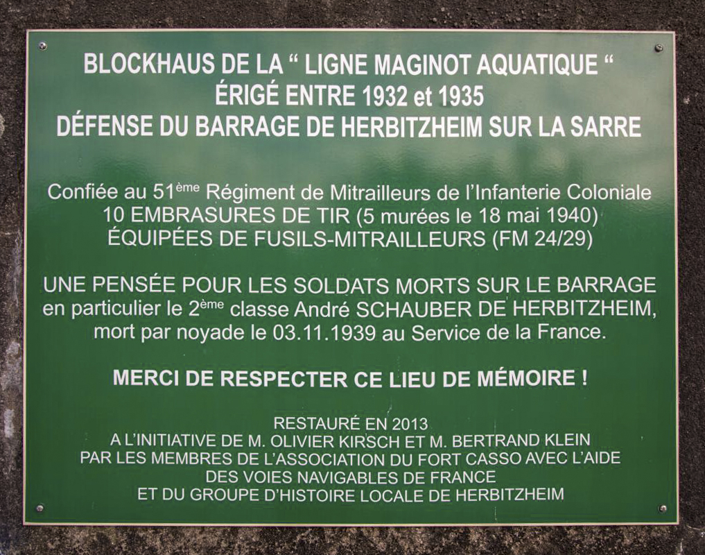 Ligne Maginot - BARRAGE 4 - (Blockhaus pour arme infanterie) - 