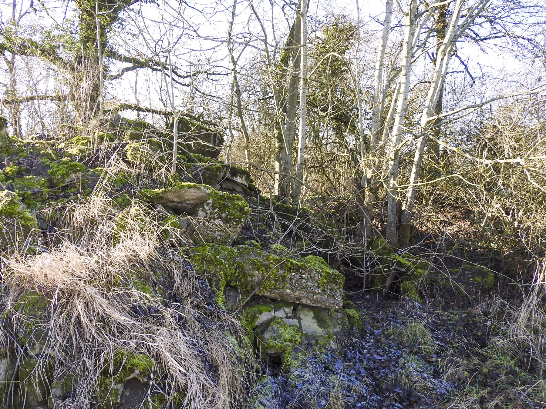 Ligne Maginot - COUME SUD - (Casernement) - Les ruines des casernements.